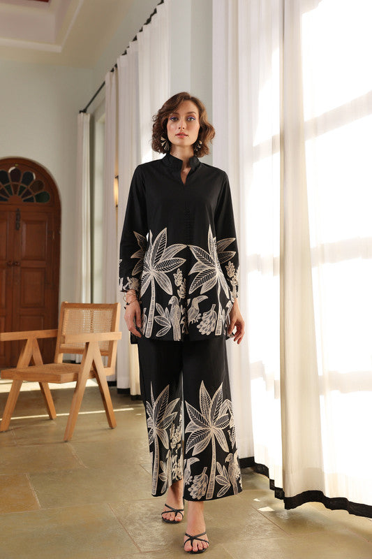 Midnight Aloha Cotton Co-ord Set