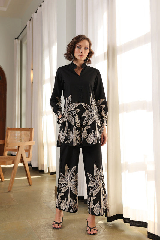 Midnight Aloha Cotton Co-ord Set