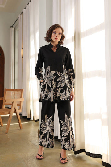 Midnight Aloha Cotton Co-ord Set